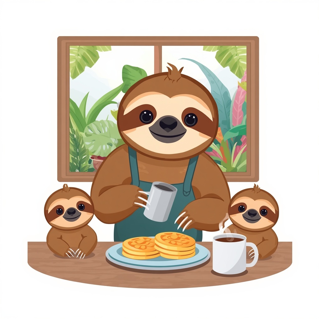 Don Pelado en desayuno familiar