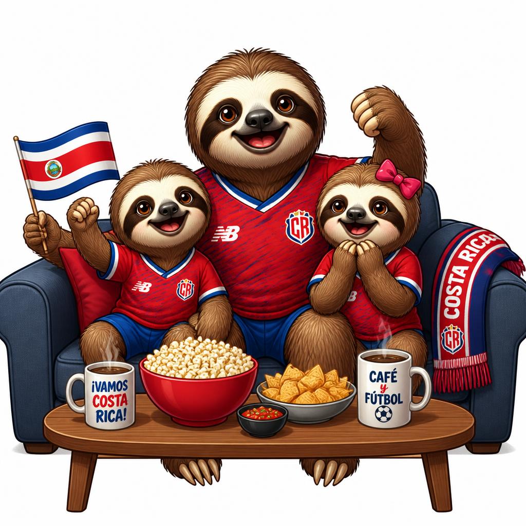 Don Pelado viendo futbol con hijos