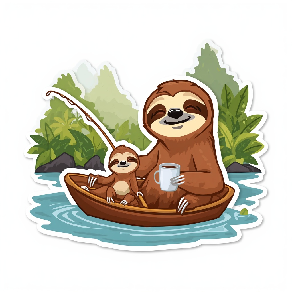 Don Pelado pescando con hijo